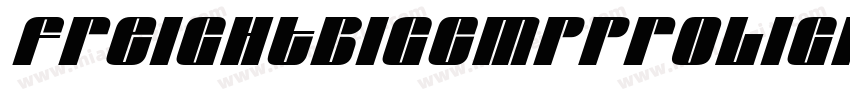 freightbigcmpprolight italic字体转换